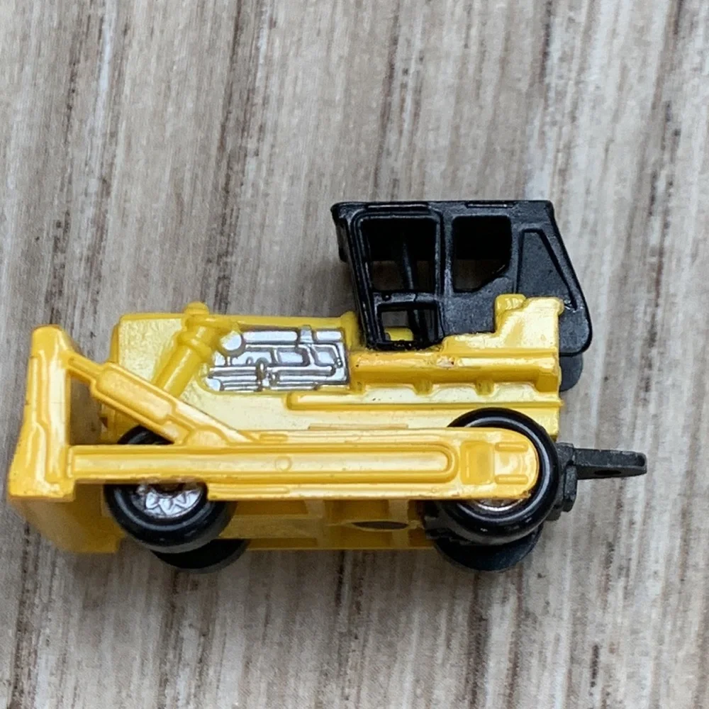 Vintage 1987 Galoob Micro Machines Micromachines Vehicle Plow Yellow 1980s Toy